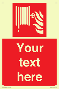 Custom Fire hose reel Sign